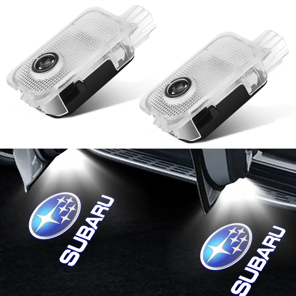 Luz LED de boas-vindas para Subaru Forester Outback Legacy XV Impreza Tribeca, logotipo da porta do carro, luz de sombra e projetor