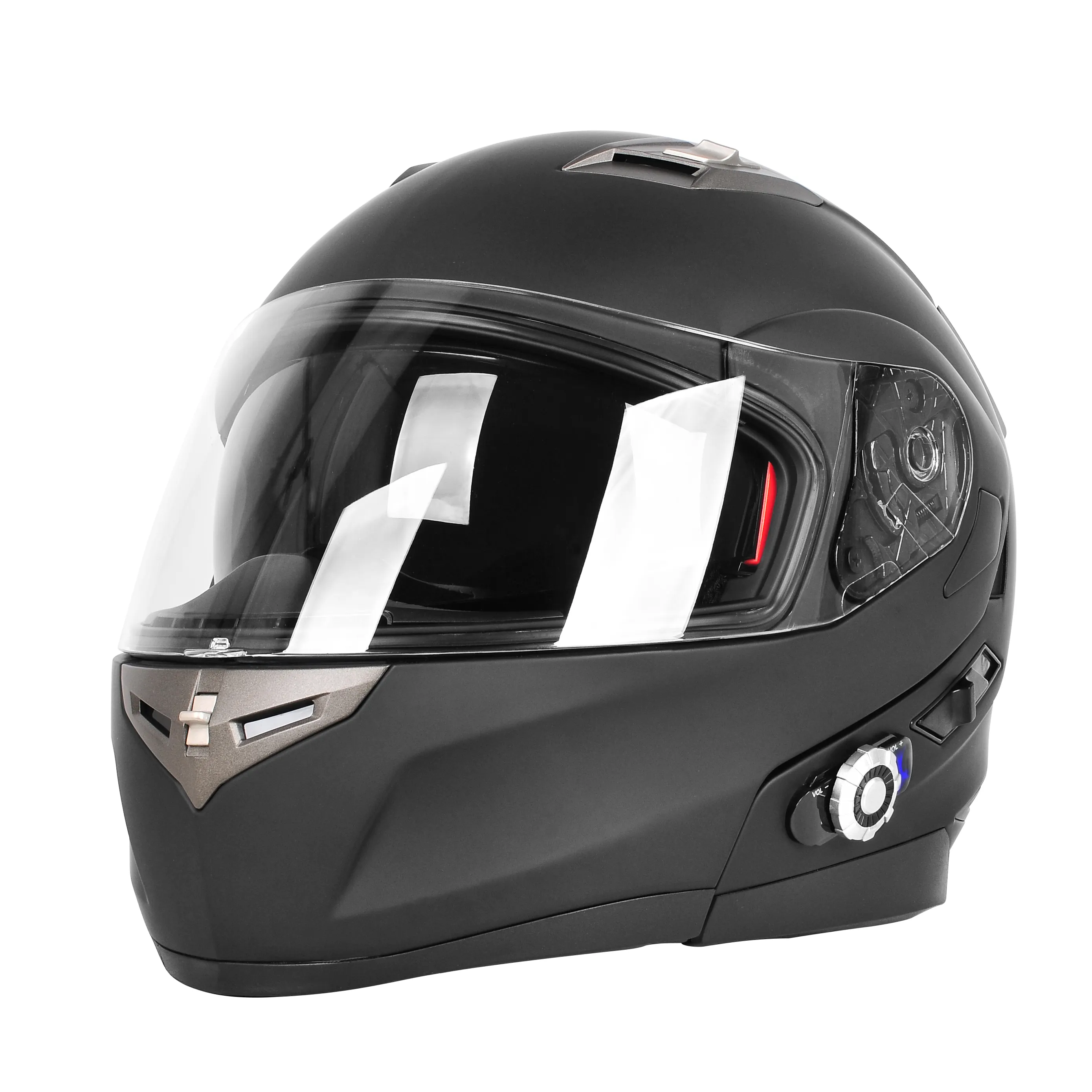 DOT-casco de motocicleta con Bluetooth BM2-S, intercomunicador inteligente con FM resistente al agua, 2-3 conductores integrados, 500 M