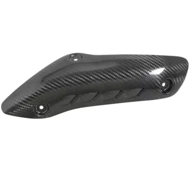 Capa de fibra de carbono personalizada para motocicleta, protetor anti-escaldante de escapamento de fibra de carbono, escudo térmico