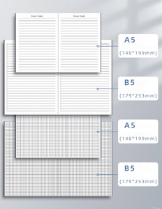 促销批发定制缝纫装订牛皮纸笔记本网格线纸学生练习册 - Product Image 4