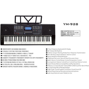 61 Teclado de respuesta táctil con función Midi Música Órgano electrónico Buen precio Teclado Piano Teclado musical para profesional - Product Image 2