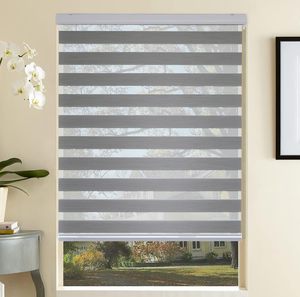 Factory Customized Zebra Blinds Vertical Blinds Day and Night Electric <strong>Window</strong> Zebra Blinds for <strong>Windows</strong> - Product Image 1