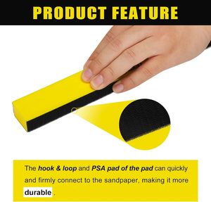 Chuyên Nghiệp 7Pcs DIY Tay Sanding Khối Độ Cứng Trung Bình Polyurethane Chất Liệu Pad Cho Thủ Công Những Người Yêu Thích - Product Image 4