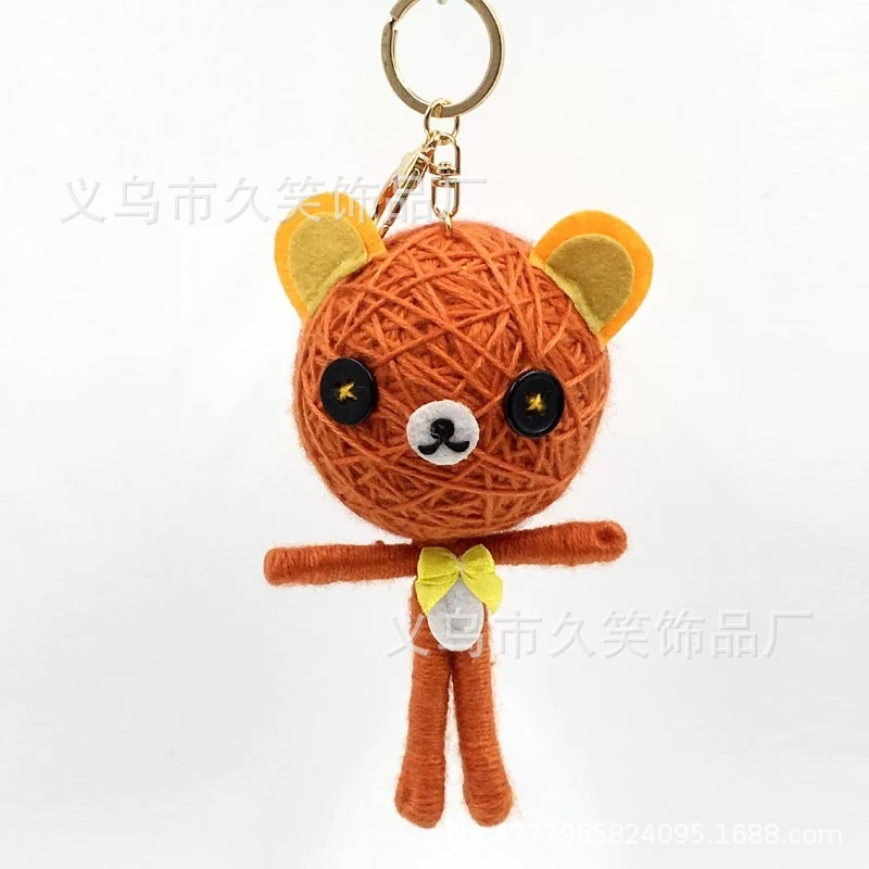 orange bear with key ring
