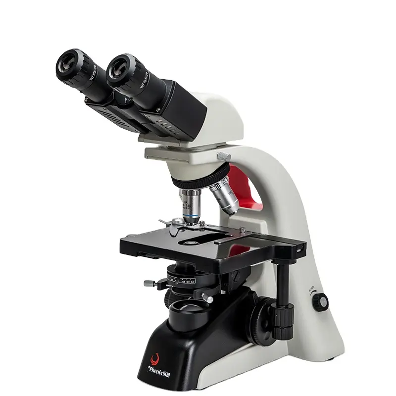 Microscopio biológico binocular de laboratorio de instrumento óptico quirúrgico Phenix serie PH100 a buen precio para uso médico