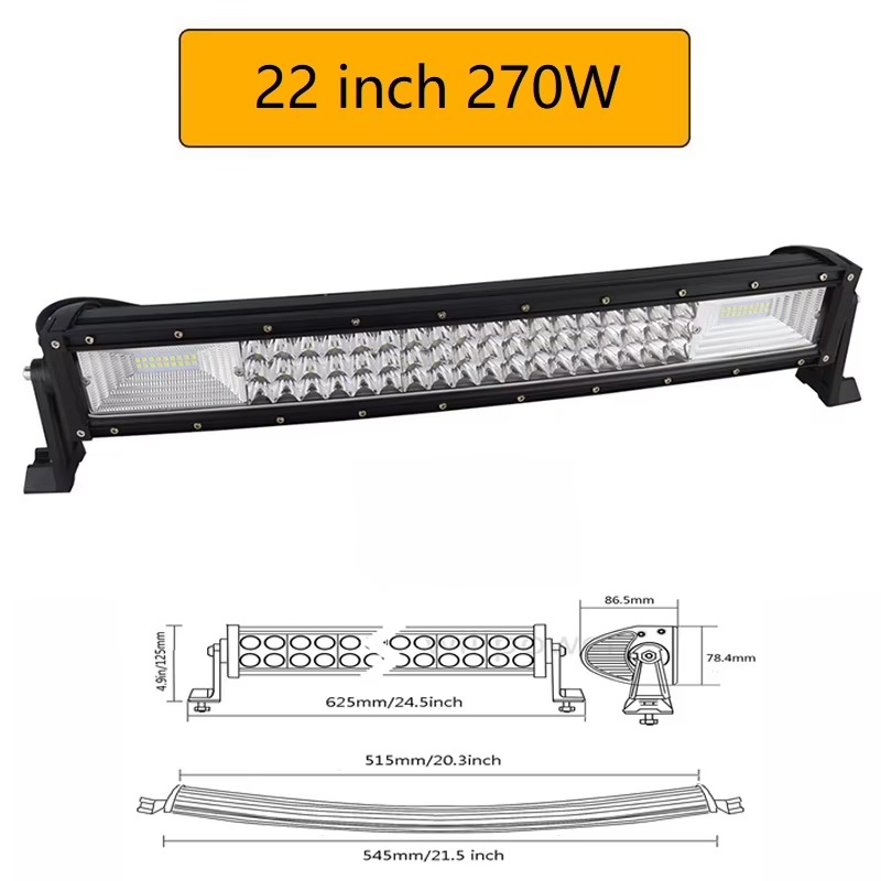22 pouces 270W (3 rangées incurvées)