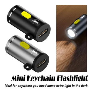 Mini LED Flashlight Type-C Powered Cool White 6000k No Battery Needed Design Cob Ultra Bright Small Size Flashlights Camping Eas - Product Image 2