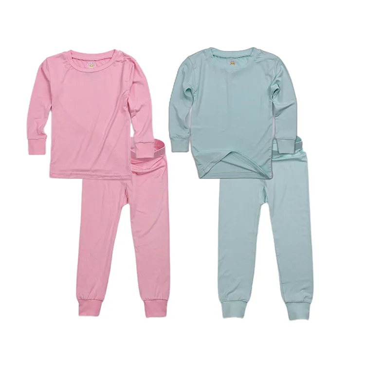 Bamboo Wholesale Kid Pajamas Pyjamas For Kids Eco Friendly Summer Toddler Clothes Long Sleeve Sleep Wear Kid Children Clothes