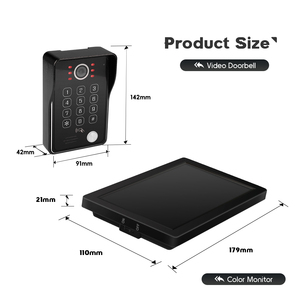 Sistema de intercomunicación de doble vía Guangdong de dos líneas, 7 pulgadas, Mini pantalla LCD a color, visiófono, videoportero de 2 cables, intercomunicador de teléfono - Product Image 3