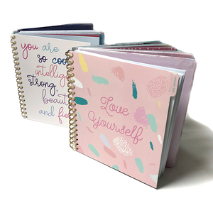 2023 2024 Free Sample Customized logo Size B5 Printing Weekly Hardcover Planner Journal <strong>Notebook</strong> with Colored <strong>Index</strong> Tab Divider - Product Image 5