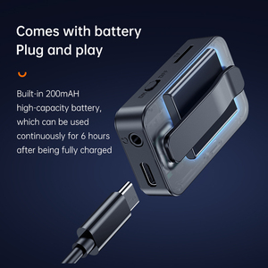 Dropshipping Mini BT alıcısı Handsfree araç kiti ile ekran, destek TF kartı modu/araba gadget - Product Image 4