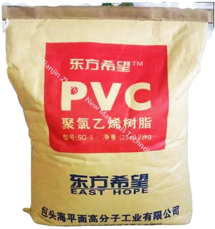 Fabrika kaynağı en İyi kalite bakire PVC reçine tozu K67 plastik hammadde PVC reçine SG5 sanayi sınıfı