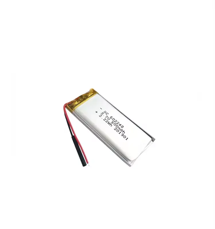 Ce Un38.3 Certificeringen Nieuwe Oplaadbare Platte Kleine Pl 602248 502248 3.7V 650Mah Lipo Lithium Ion Polymeer Batterij Met Pcm