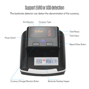 AL-130 USD EUR BRL PKR GBP CHF IQD для проверки банкнот Детектор фальшивых денег детектор банкнот