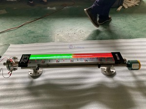 Indicador de nivel de iluminación LED industrial Indicador de presión de alta temperatura de acero inoxidable Nivel de agua codificado por color rojo/verde para
