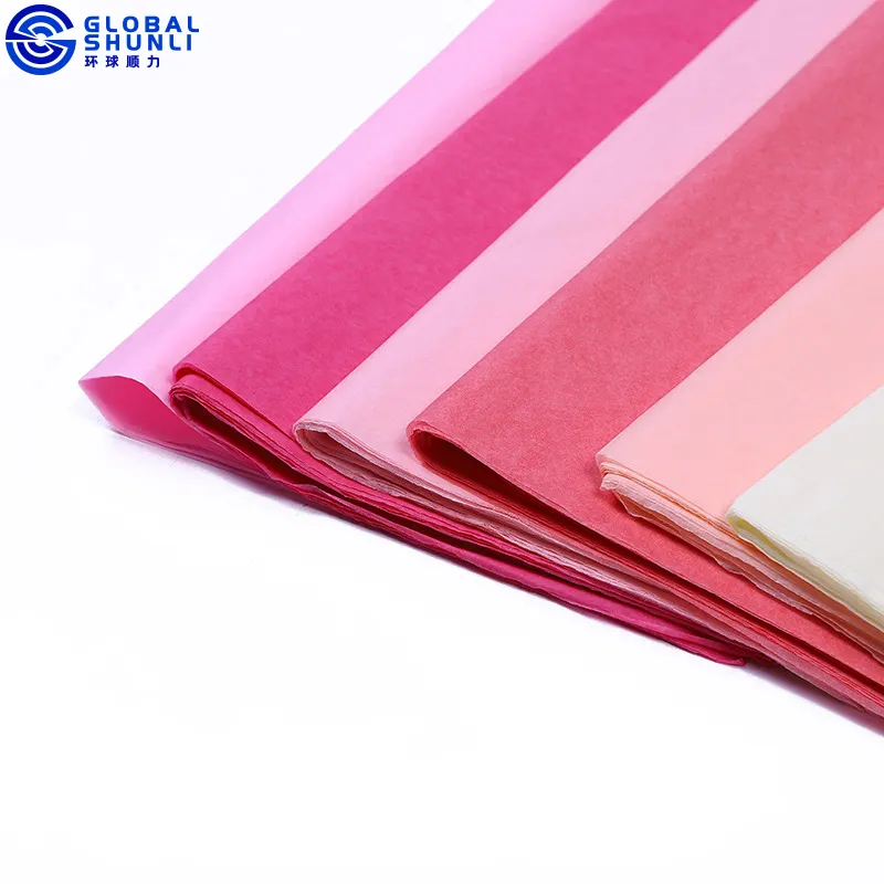 Farbe Seidenpapier Blume Geschenk papier rosa Tissue Geschenk papier Schmetterling Verpackung Seidenpapier Blätter zum Einwickeln
