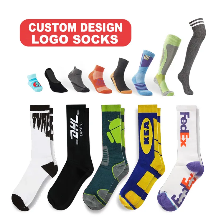 OEM logotipo personalizado bordado 100% algodón de diseño de bambú Calcetines Atlético tripulación calcetines de deporte de los hombres calcetines las élites para hombre