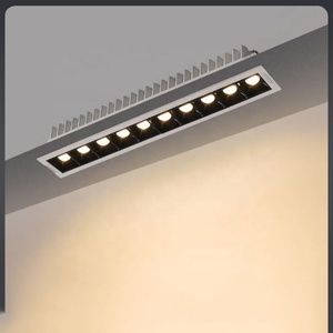 אור ספוט תקרה <span class=keywords><strong>LED</strong></span> מרובע ארוך ניתן לעמעום <span class=keywords><strong>2W</strong></span> 4W 10W 20W 30W ליניארי <span class=keywords><strong>LED</strong></span> שקוע למטה לאור מעבר בסלון