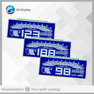 SJXDGW008 HTN Blue Negative 7-Segment-LCD-Anzeigemodul in Fabrik qualität für fahrzeug montierte digitale Displays - Product Image 5