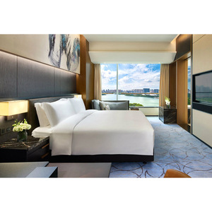 مجموعة غرفة نوم عصرية فندقية 5 نجوم من الخشب لشقق الفنادق والفيلات - Product Image 2