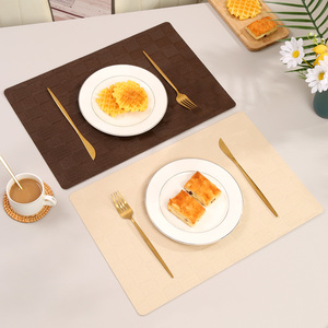 Nordic Style Square Plaid Pattern Isolados Mat Non-Slip Decorativa Home Kitchen Hotel Western Restaurant Pads para Outdoor