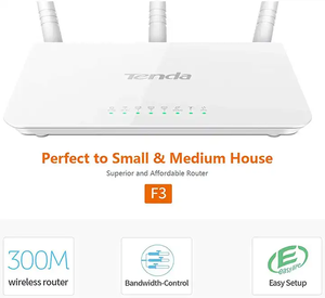 2023 Tenda F3 Router WiFi 300Mbps 2.4G doppia frequenza Home WiFi protocollo AC TCP/IP router wireless - Product Image 2