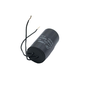 Cbb60 Motor Starting AC 450vac 8uf SH Capacitors 2 Wire Lead 8mfd <span class=keywords><strong>Microfarad</strong></span> Washing Machine Pump Run Capacitor