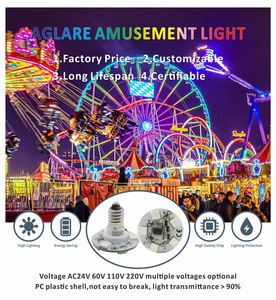 <strong>E10</strong> 24V Cabochon <strong>Led</strong> <strong>Rgb</strong> Fun Amusement Ride Lights <strong>Led</strong> Carousel Funfair Pixel Point Light
