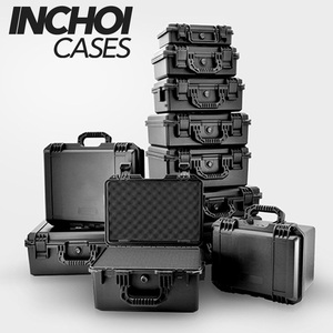 小型坚固的滑车盒塑料工具箱安全战术盒，带泡沫IP67防水定制硬工具携带保护盒