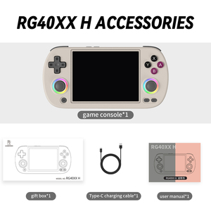 ANBERNIC RG40XX H Console di gioco portatile Linux sistema a 64 bit schermo da 4.0 pollici Joystick RGB illuminazione Retro Console per videogiochi - Product Image 2
