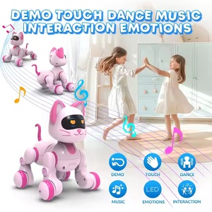 Interaktives Smart Robot Katzen spielzeug für Kinder Programmier bare Fernbedienung mit Touch Sensing LED Eyes Musikalische Funktionen - Product Image 4