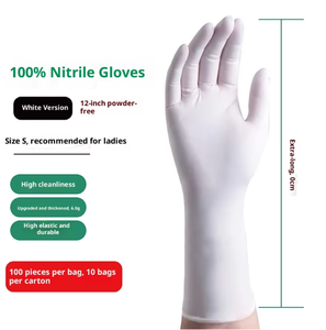 Gereit Denton 100% Dùng Một Lần Găng Tay Nitrile Găng Tay Dày Không Có Bột Cao Su Miễn Phí Silicone Miễn Phí Tùy Chỉnh Nghìn Cấp Hội Thảo - Product Image 2