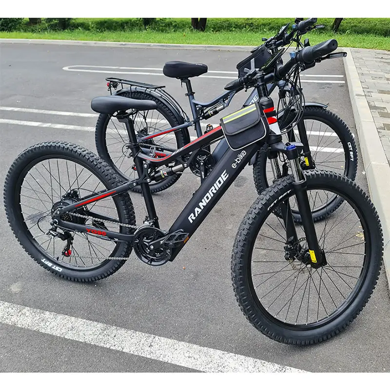 RANDRIDE 17AH e mtb 27,5/29 дюймов электровелосипед с полной подвеской 1000 Вт Электрический велосипед со скрытой батареей