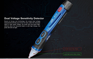 CEM AC-15EX ATEX Certificate CATIV-1000V , IP67 Water Proof &amp; 2m Drop-proof Sound and Light Alarm Non-contact Voltage <strong>NCV</strong> Tester