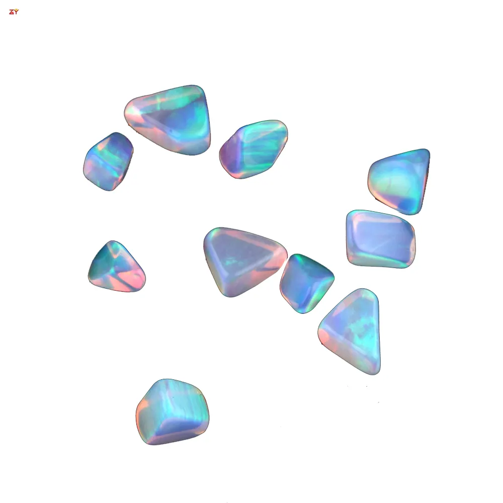 Cam üfleme malzemesi yüksek sıcaklık sentetik çamaşır renkli taş reçine ücretsiz boncuk gilson opal düzensiz şekil