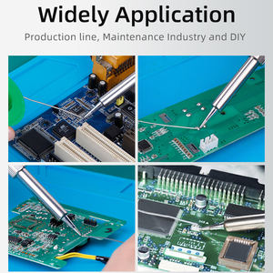 Chuera chất lượng tốt OEM 936B 110V 240V 60W điều chỉnh nhiệt độ SMD Hàn trạm với hàn sắt đứng - Product Image 5