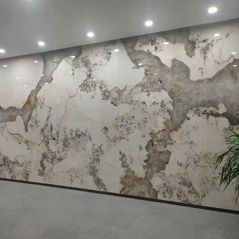 Pannelli in pvc di marmo uv di plastica della parete di stampa 3d della decorazione d'interni per il bagno