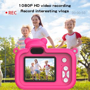 กล้องดิจิตอล CCD ซูมออปติคอล8X 4K 64ล้านพิกเซลหน้าจอ IPS ความละเอียดสูงแบบคู่กล้องถ่ายวิดีโอฉายภาพ MP3 - Product Image 3