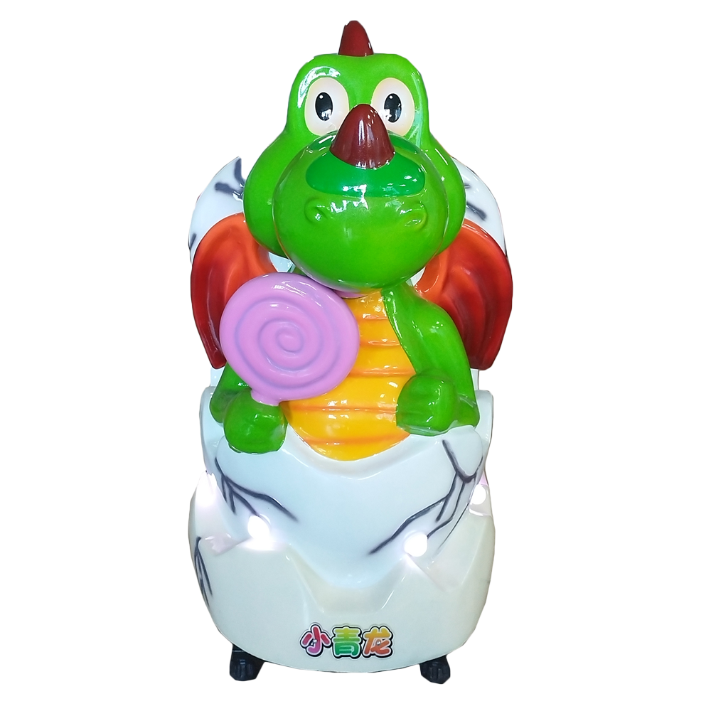 Dinosaure/Un seul corne/Vert