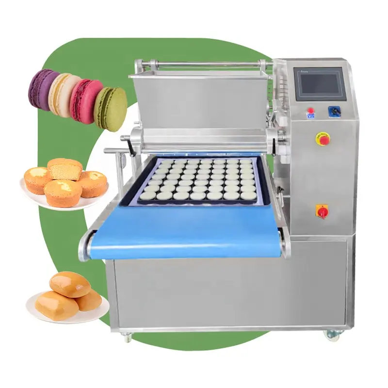 Minimáquina para repostería, máquina de lechada de pasteles, galletas, doble fila, vaso rápido, línea de producción