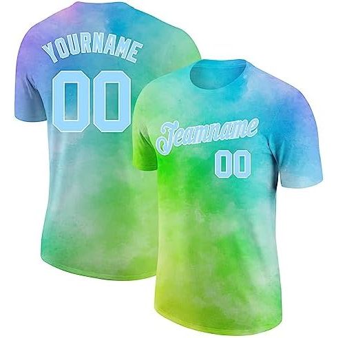 Tie Dye Sky Blue-white