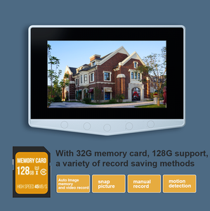 Bestseller VDP Kits 2 Way <strong>Intercom</strong> System <strong>with</strong> 100 Picture <strong>Memory</strong> IP65 Doorbell 7&quot; Full Touch Color Video Door Phone - Product Image 2