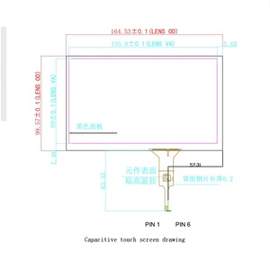 解像度1024 .. 600の7インチタッチスクリーンディスプレイ300cd輝度GT911LVDSチップインターフェイスRGB - Product Image 3