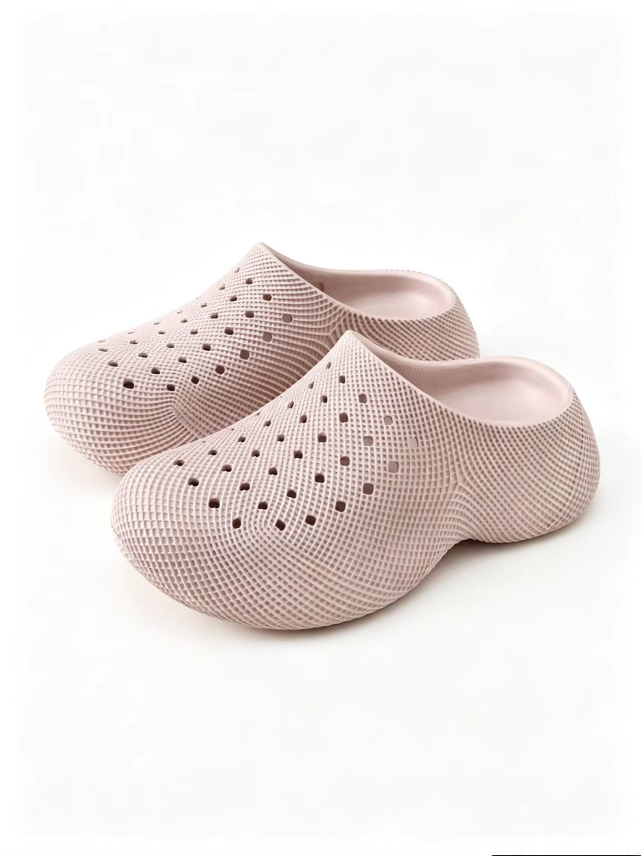 Chaussons roses à enfiler