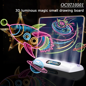 3Dメガネをかけた子供向けのマジック3D LCDグロードローイングライティングボードタブレット - Product Image 2