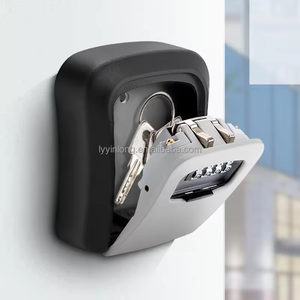 YL duvar montaj anahtar güvenli plastik anahtar kilit kutusu 4 basamak kombinasyonu hava duvara monte araba anahtarı güvenli güvenlik tuş kilidi kutusu - Product Image 4