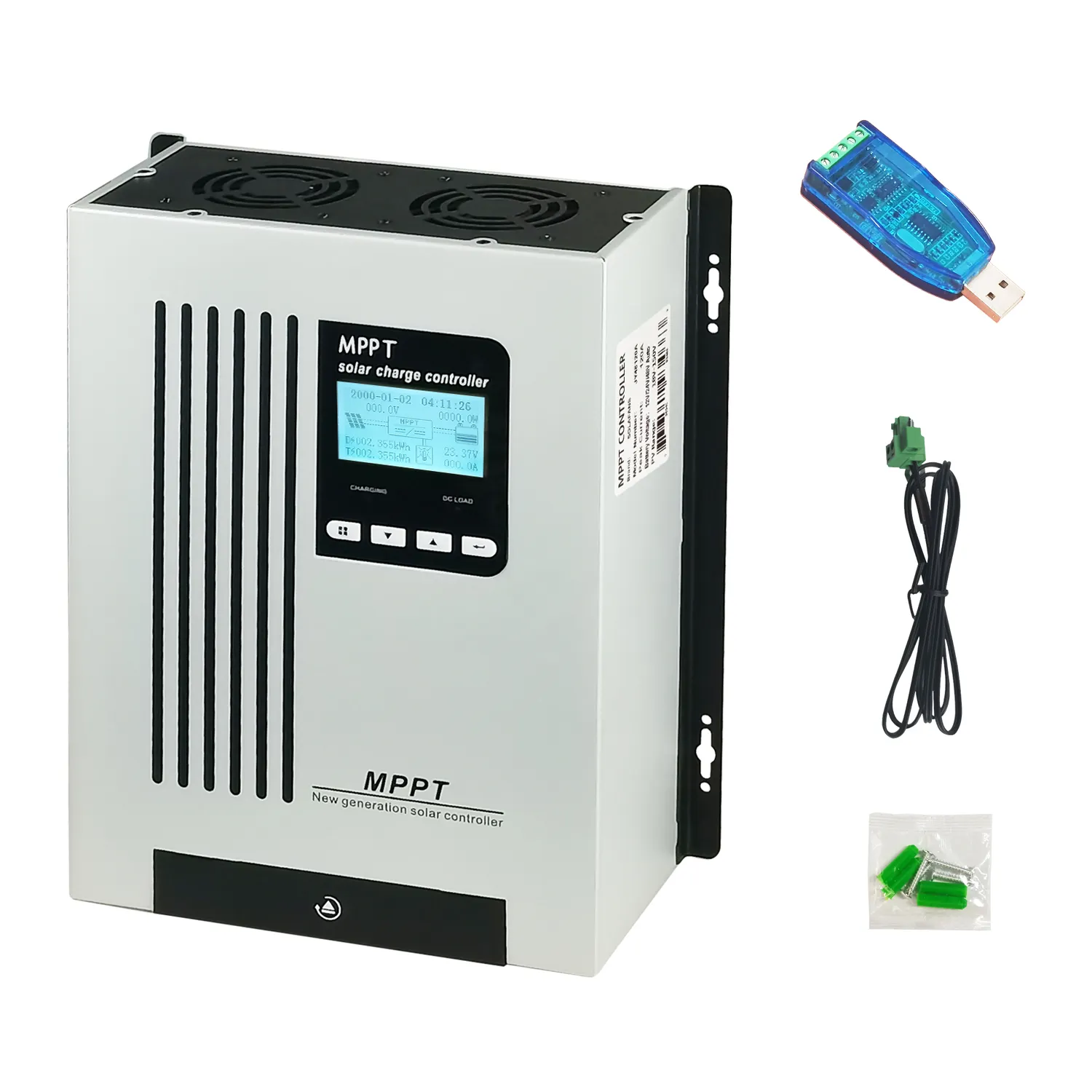 Novo 12v/24v/48v com wi-fi 30a 40a 60a 80a 100 ampères controladores de carregador solar controlador de carga solar automático Mppt