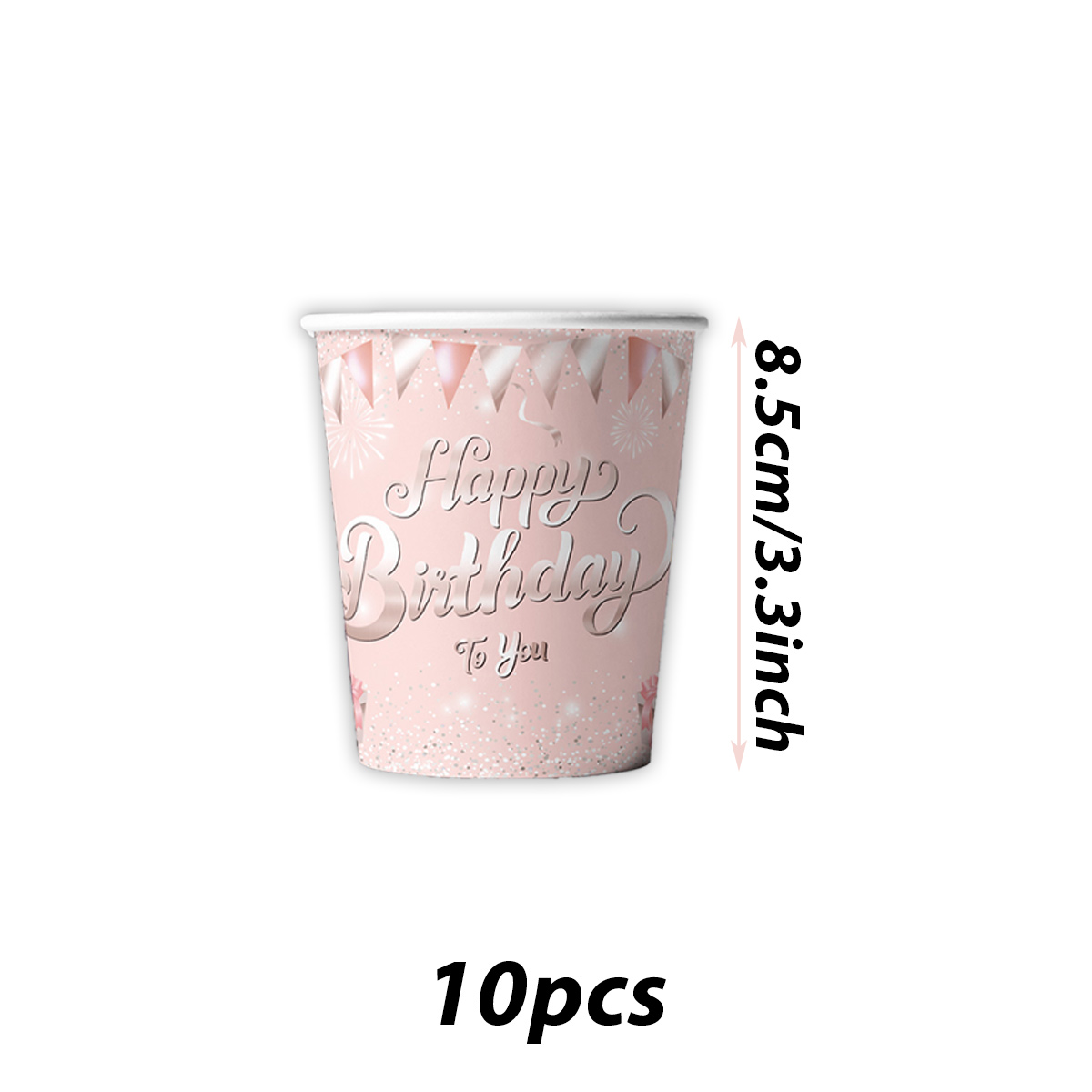 Pink paper cup*10