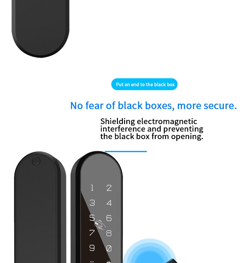 aluminium alloy lock room hotel apartment beautiful lock one-button unlocking control lock applet smart system electronic smarts