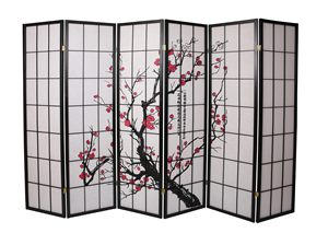Indoor 4-Panel Blossom Tela Estilo Divisor Autoportante Quarto Privacidade Dressing Screen Temporária <span class=keywords><strong>Wall</strong></span> <span class=keywords><strong>Partition</strong></span> para Casa